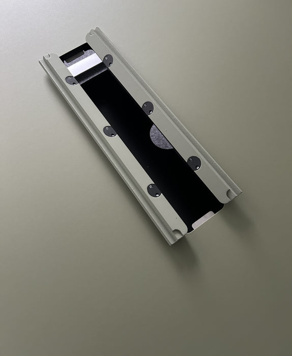 Fumac Square mødebord med bådformet linoleum bordplade