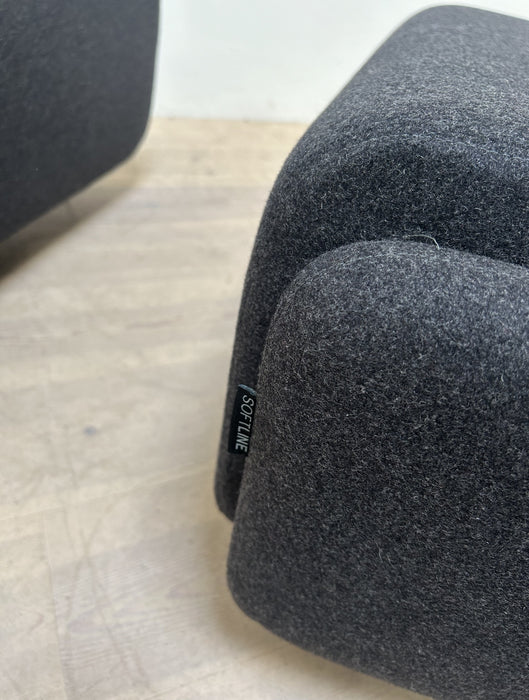 Softline Basket lænestol inkl. Skammel