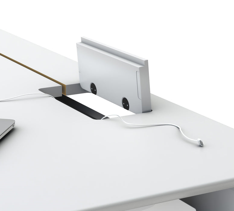 NYT Linak hæve/sænkebord med linoleum bordplade - Specialfarve