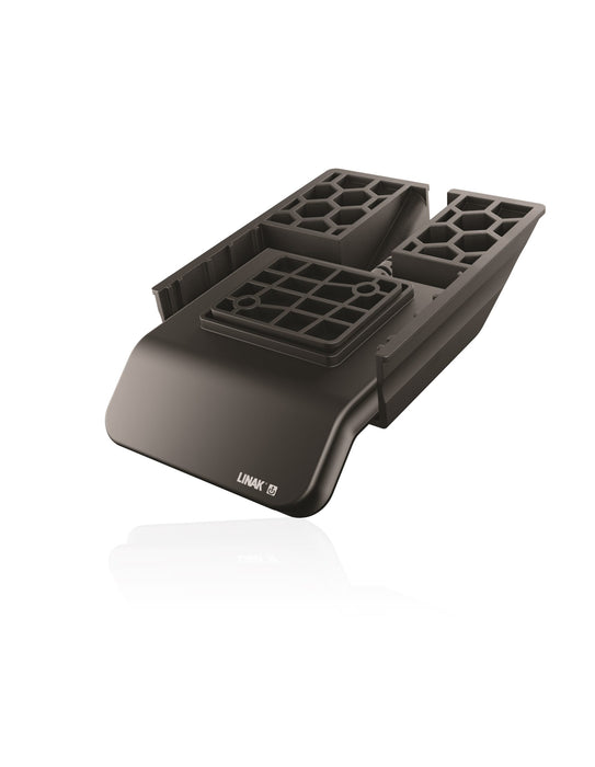 Linak hæve/sænkebord med linoleum bordplade