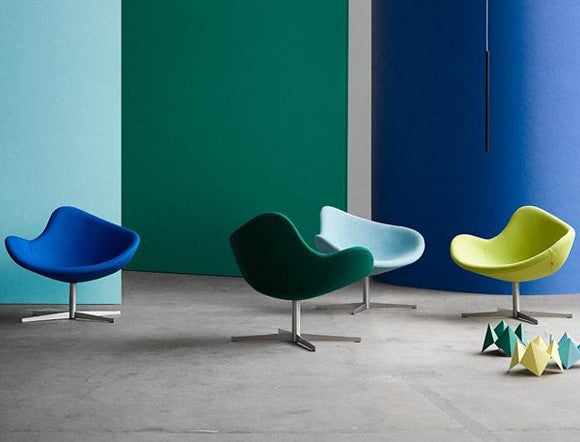 Nypolstret +Halle K2 loungestol - Flere farver