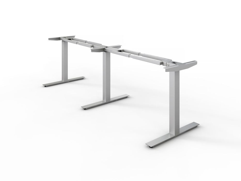 Fumac Square mødebord med rektangulær linoleum bordplade