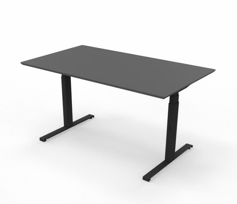 Linak hæve/sænkebord med linoleum bordplade