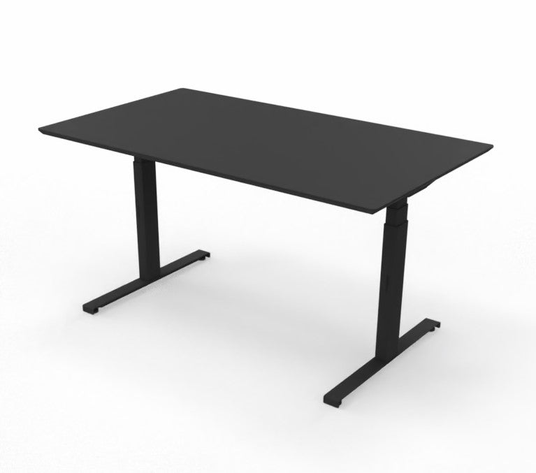 NYT Linak hæve/sænkebord med linoleum bordplade