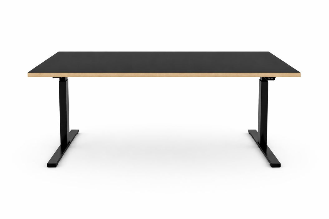 NYT Linak hæve/sænkebord med linoleum bordplade - Design selv